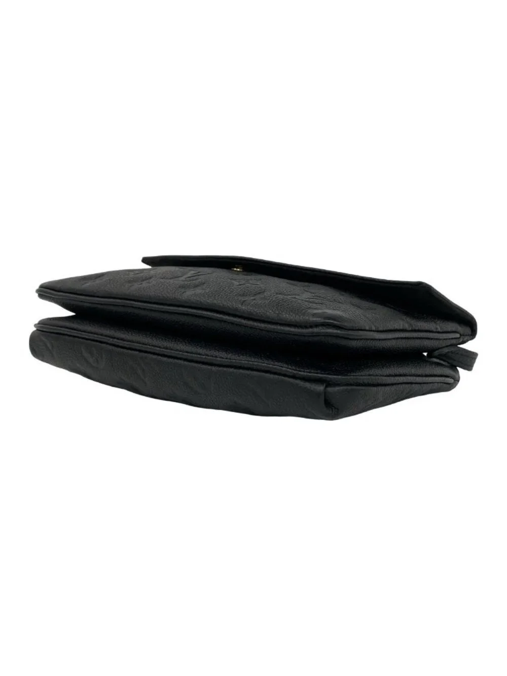 Louis Vuitton Monogram Empreinte Leather Shoulder Bag Black